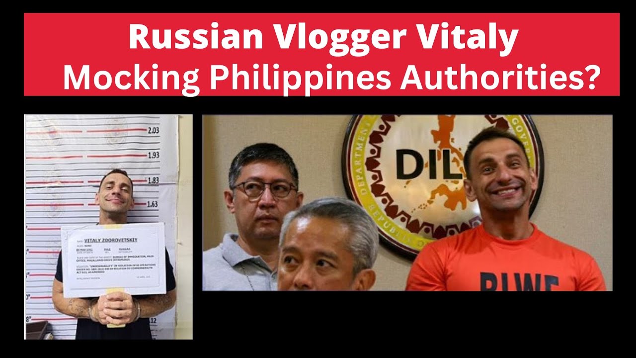 Russian Vlogger Vitaly Mocking Philippines Authorities? - YouTube