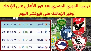 جدول ترتيب الدوري المصري بعد فوز الزمالك اليوم نتائج الدوري المصري اليوم