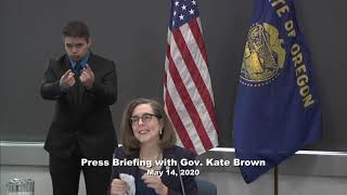 Press Briefing with Gov. Kate Brown, May 14, 2020