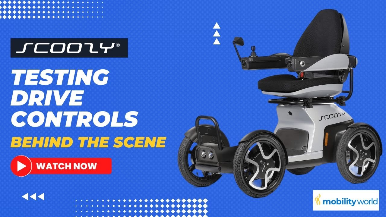 Mobility World Ltd UK - Scoozy Behind The Scenes - Testing Drive Controls