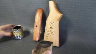 Refinishing the H&R single shot wood ZRUS