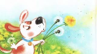 Как собачка Соня нюхала цветы