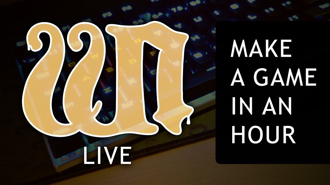 Making a 2D game without importing sprites in an hour - Warrenaterz [LIVE]