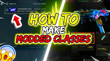 BLACK OPS 4 HOW TO MAKE MODDED CLASSES TUTORIAL!! *WORKS ONLINE* [PS4/PS5]
