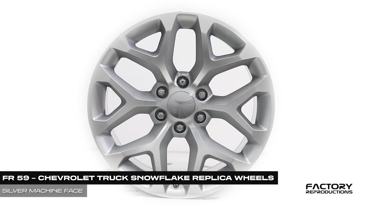 FR 59 – CHEVROLET TRUCK SNOWFLAKE REPLICA WHEELS | Silver Machine Face