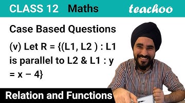 Let R = {(L1, L2 ) : L1 is parallel to L2 and L1 : y = x – 4} - Class 12 - Teachoo