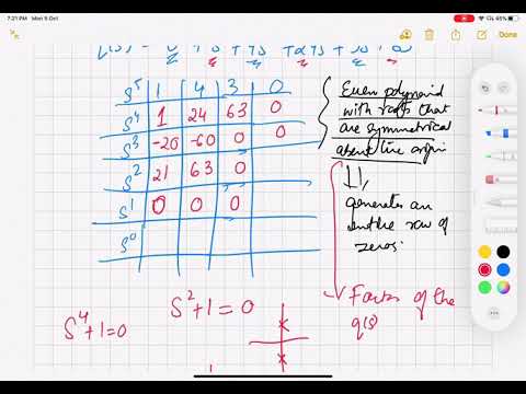 Lecture 3.3: Routh Hurwitz Criterion; Special cases - YouTube