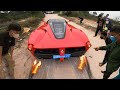 Demonstration of the Ferrari spoiler system to accelerate fire