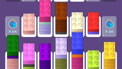 SATISFYING CARD SHUFFLE SORT DOMINO ALL COLOURS GAMEPLAY