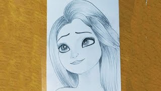 How To Draw Disney Princess Rapunzel Rapunzel Drawing Easy How To Draw Rapunzel From Tangled
