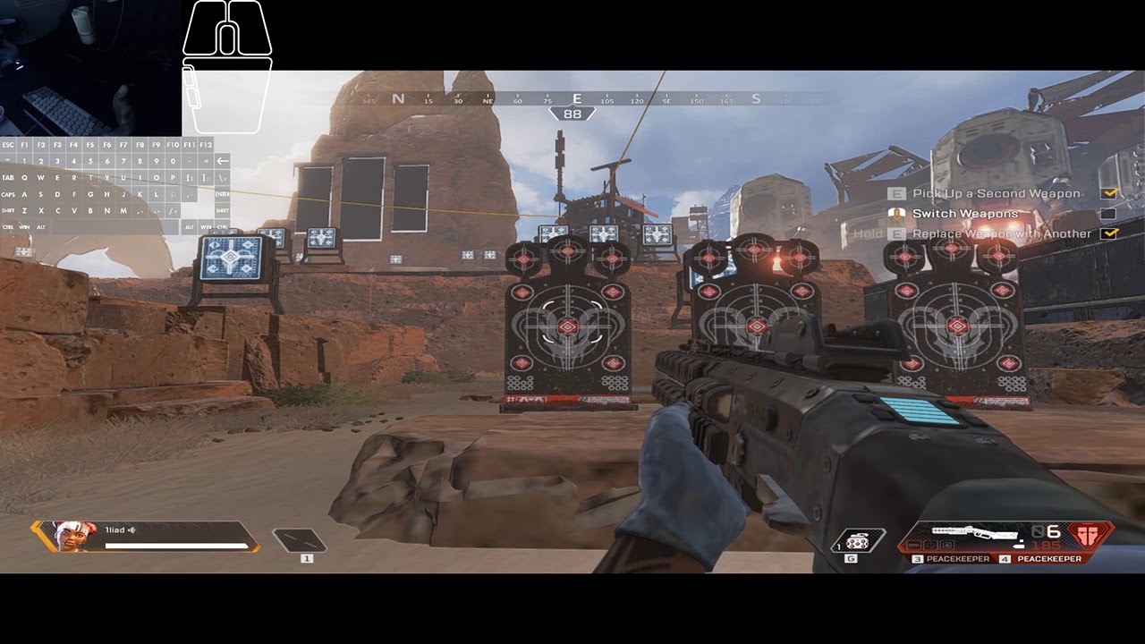 Как переключать оружие в обучении Apex Legends