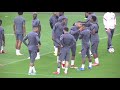 Messi, Neymar, Mbappe and PSG teammates train ahead of Club Brugge in UCL