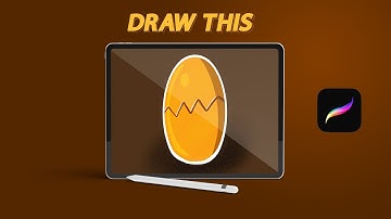 Drawing This Kawaii Egg - Procreate Drawing on iPad | Procreate Tutorial For Beginners