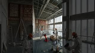 Luxury Chinese History Showroom with Metallic Epox #epoxy #viral #showroom #shorts