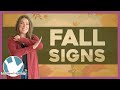 Fall Signs Quiz