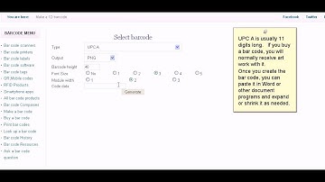 How to Create a UPC Bar Code in 2 minutes
