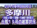 2019年10月23日「多摩川」台風19号の被害状況