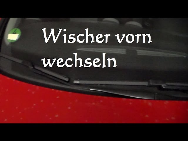 Scheibenwischer vorn wechseln beim Seat Ibiza ersetzen Wischer Aerowischer  Auto wechseln 