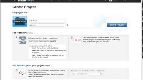 Creating a Project in CloudForge Cloud Development