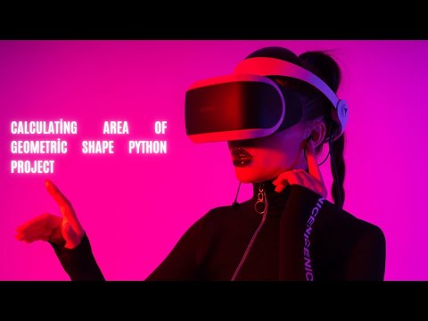 calculate area of geometric shape python project - YouTube