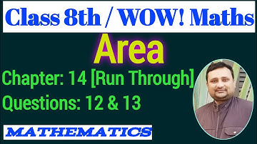 WOW Maths Class 8 Ch 14 Run Through | WOW Maths Class 8 Ch 14 Run Through Q 12 | Maths Ki Ghanti