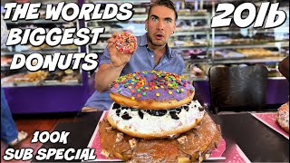 WORLDS BIGGEST DONUT CHALLENGE | IMPOSSIBLE 20LB FOOD CHALLENGE | GUY TRIES TO EAT 20LB OF DONUTS?