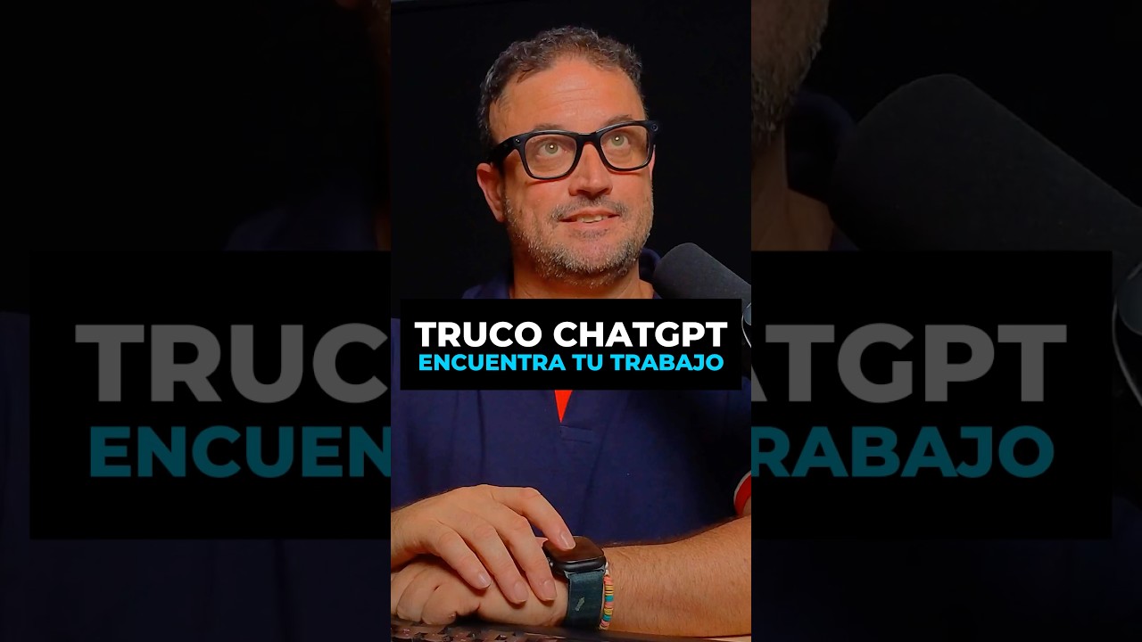 Truco ChatGPT - busca empleo por ti#ia #ai #inteligenciaartificial #chatgpt #bigdata #data #empleo