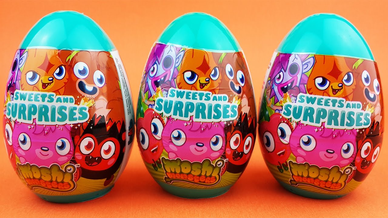 Moshi Monsters Surprise Eggs Opening Moshi Monsters Toys YouTube