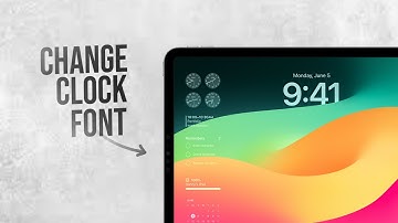 How to Change Clock Font on iPad Lock Screen (tutorial)