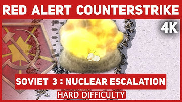 Red Alert Counterstrike Remastered 4K - Soviet Mission: 3 Nuclear Escalation - Hard Difficulty