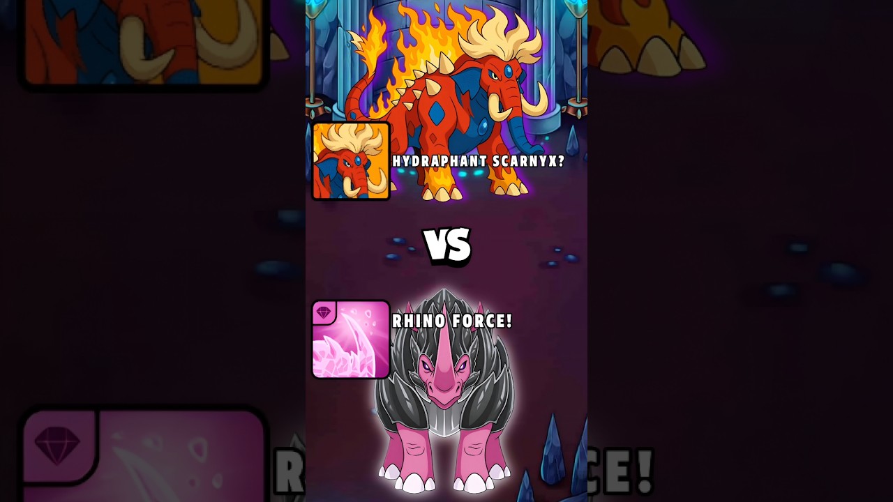 Hydraphant Scarnyx vs Rhinodys Battle🤩|| in dynamons world 