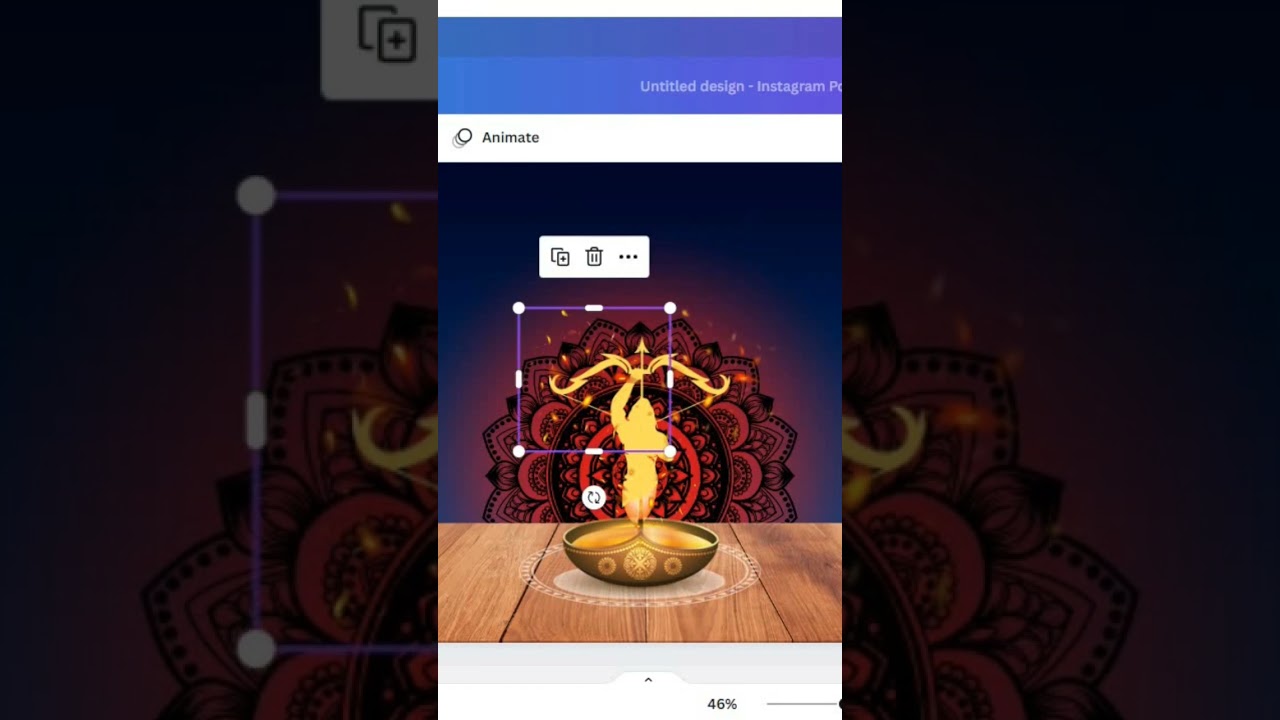 Diwali Poster Design in Canva 