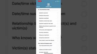 Creating a New Case on C.S.I. Checklist screenshot 5