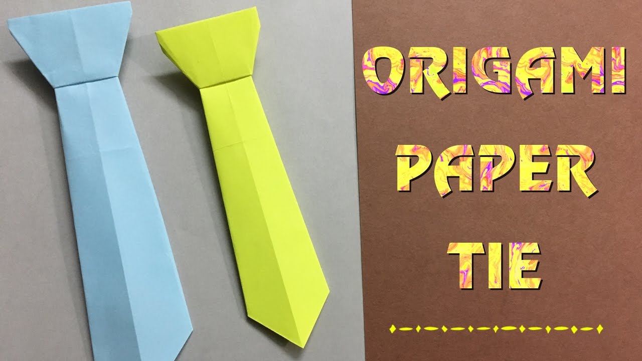 How To Make A Paper Neck-tie / Easy craft tutorial for beginners (HD