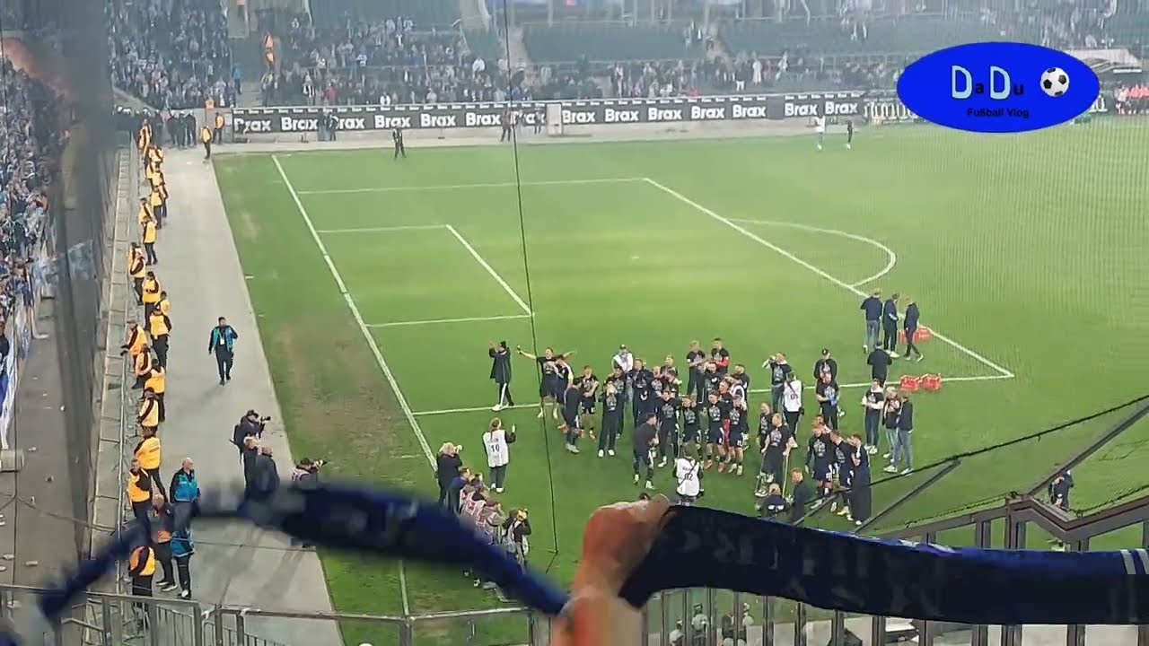 MSV Duisburg Fans feiern den Aufstieg