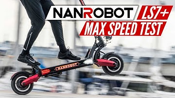 NANROBOT LS7+ TOP SPEED TEST - CRAZY FAST ELECTRIC SCOOTER!