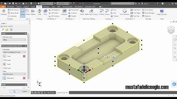 Inventor HSM Cam Project MD01 - Part 1 Defining The Coordinate System