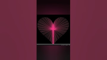 heart shape Python Turtle graphics design || Coding Status #shorts #python #shortvideo #newshort