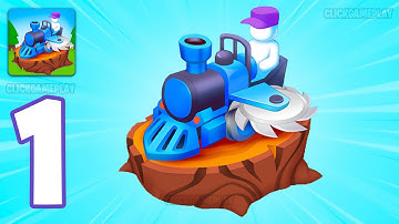 Train Miner Gameplay Walkthrough Part 1 - Tutorial Mining Gem And Gold (Android,iOS)