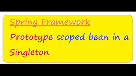 SPRING PROTOTYPE SCOPED BEAN IN A SINGLETON DEMO