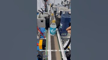 Máy Dán Nhãn Chai Tròn Tự Động - Hoa Việt #hoaviet #machine #côngnghệmáyhoaviệt