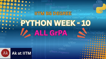 📘 IITM BS Degree | 🐍 Python Week - 10 | GrPA 1 – 4 Solutions