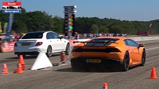 The best Supercar Drag Races at GTC Rally Festival 2018 at Breda In...