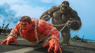 KING KONG vs RED HULK EPIC BATTLE! ✈️ The Confrontation Begins on a Special Military Cargo Plane
