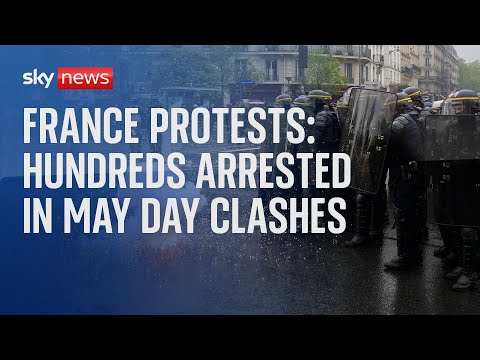 France Protests: Mass arrests and more than 100 police officers injured in May Day clashes.