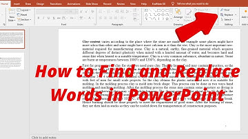 How to Find and Replace words in Powerpoint | Using Find and Replace in Powerpoint
