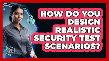 How Do You Design Realistic Security Test Scenarios?