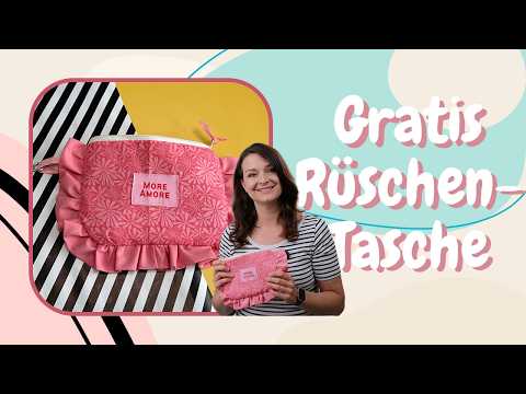 Sewing a Ruffle Bag 🎀 Free Pattern (Freebook)