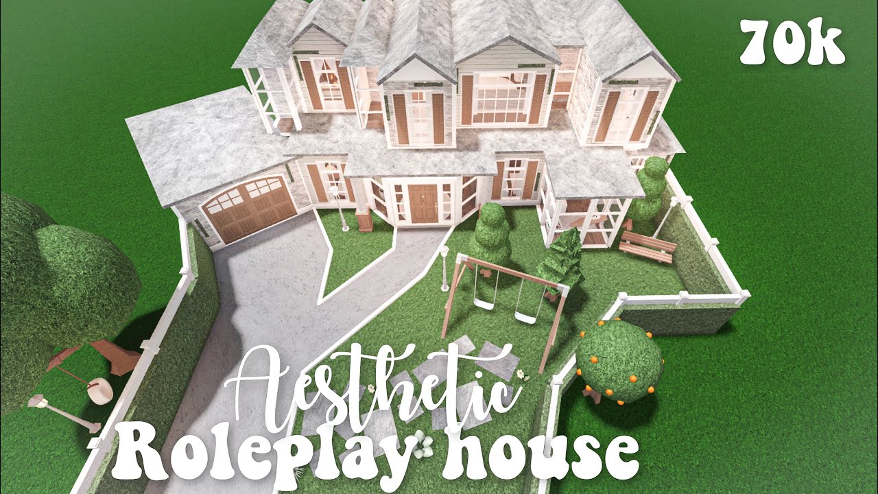 Aesthetic Roleplay House Includes The New Baby Update Bloxburg Speedbuild Youtube - roblox houses aesthetic