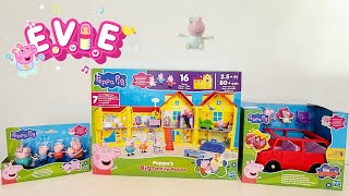 New Peppa Pig Toy Collection Peppa Pig Family House With Baby Sister Evie Asmr Unboxing